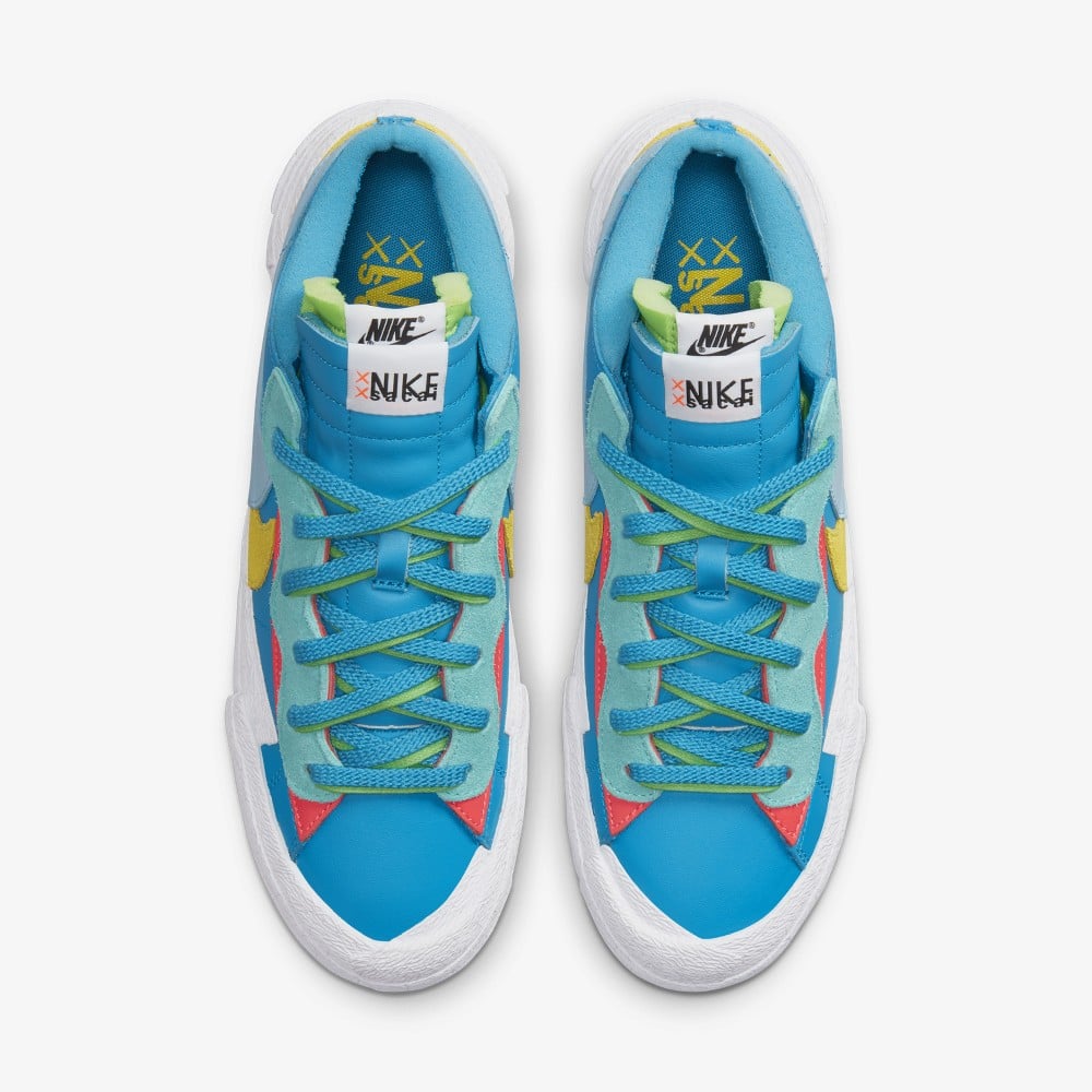 Kaws x Sacai x Nike Blazer Low Neptune Blue | DM7901-400